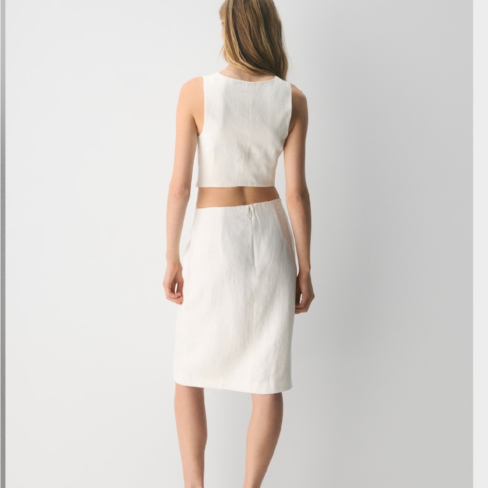 Aritzia Wilfred Pacino Linen Vest - Picture 3 of 8